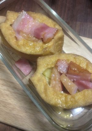 糖質制限に。厚揚げのベーコンチーズ焼き-レシピのメイン写真
