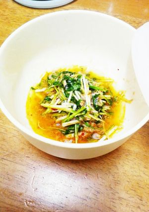 水菜とツナのスイートチリソース和え-レシピのメイン写真