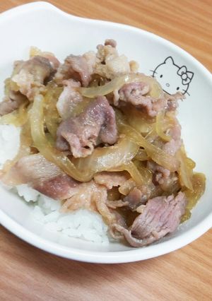 豚生姜焼丼☆前日仕込みで味染み染み☆-レシピのメイン写真