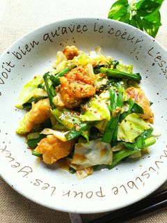 鶏肉とニラの豆板醤炒め-レシピのメイン写真