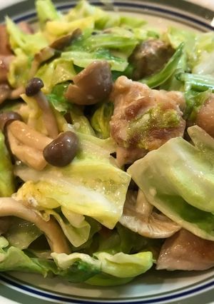 ☆キャベツとしめじの鶏肉マヨ醤油炒め☆-レシピのメイン写真