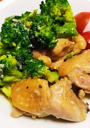 タレ漬け鶏モモとブロッコリー♪レンジ♪-レシピのメイン写真