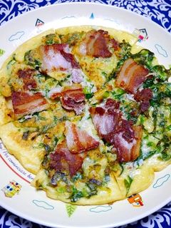 簡単!豚バラ小松菜のチヂミ-レシピのメイン写真