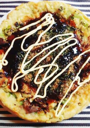 フライパンでBIG★お好み焼き-レシピのメイン写真