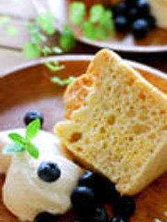 ふんわふんわ優しいシフォンケーキ-レシピのメイン写真
