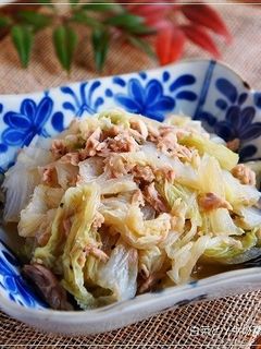 ツナ缶で冬の常備菜@白菜とツナの蒸し煮-レシピのメイン写真