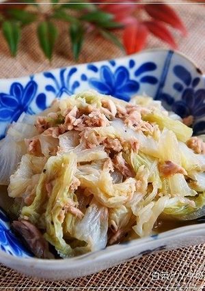 ツナ缶で冬の常備菜＠白菜とツナの蒸し煮-レシピのメイン写真