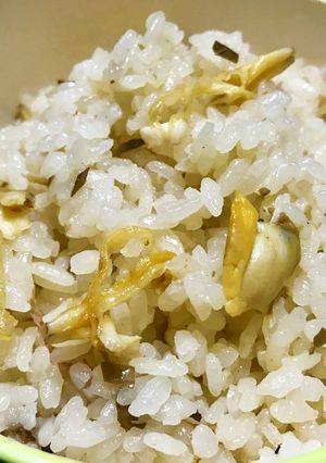 俺流！桜香るアサリの炊き込みご飯-レシピのメイン写真