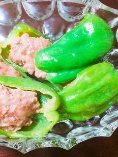ピーマンの肉詰め-レシピのメイン写真