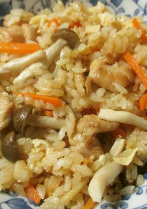焼き鳥缶を使わない！焼き鳥の炊き込みご飯-レシピのメイン写真