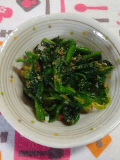 ほうれん草のゴマ味噌和え-レシピのメイン写真