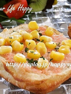 クリスケットde明太子☆オープンサンド-レシピのメイン写真