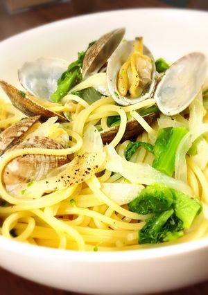 アサリと菜の花の春パスタ-レシピのメイン写真