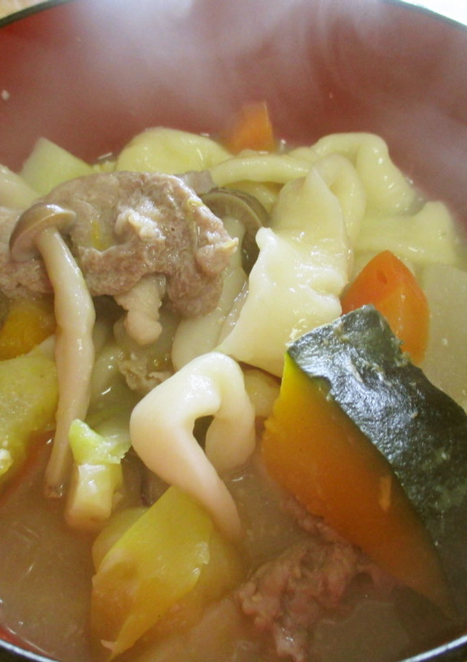 山梨郷土料理　かぼちゃのほうとう-レシピのメイン写真