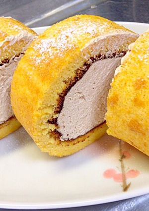 簡単ふわふわなコーヒー風味ロールケーキ-レシピのメイン写真