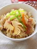 筍と鶏肉の塩こうじ炊き込みごはん★