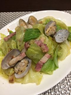 あさりとキャベツの白ワイン蒸し-レシピのメイン写真