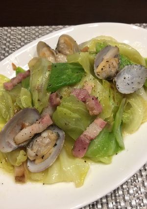 あさりとキャベツの白ワイン蒸し-レシピのメイン写真