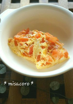 m離乳食☆レンジ卵-レシピのメイン写真
