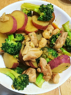 さつま芋と鶏肉の甘辛炒め煮-レシピのメイン写真