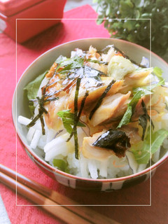 鯖と大根の丼に、ひとかけのオリーブオイル-レシピのメイン写真