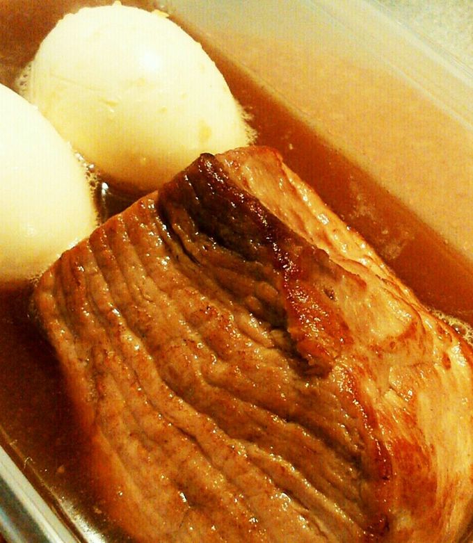 豚ももブロック肉でコトコト煮豚♡お弁当に-レシピのメイン写真