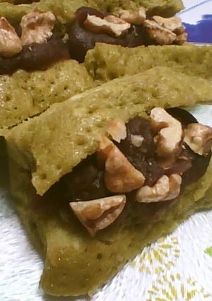 抹茶風味の粒あんサンド-レシピのメイン写真