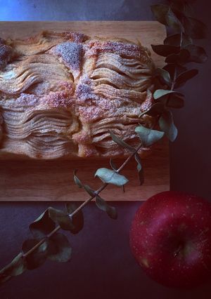 ハッセルバックアップルケーキ-レシピのメイン写真