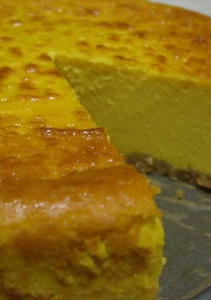 ミキサーでしっとりかぼちゃのチーズケーキ-レシピのメイン写真