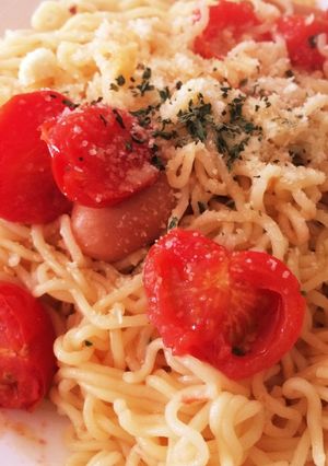 ズボラすぎる塩ラーメンパスタ-レシピのメイン写真