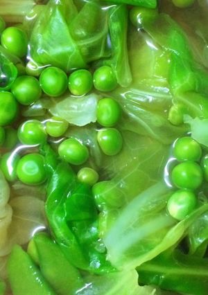 春キャベツとお豆のお浸し・サラダ♩-レシピのメイン写真