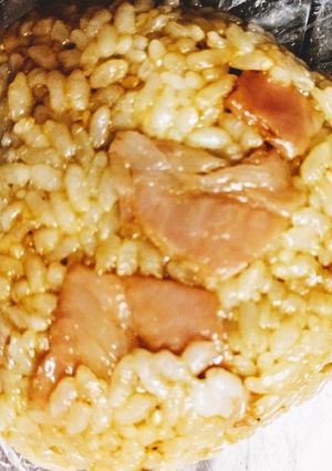 おにぎり★ベーコン★焼き肉のたれ-レシピのメイン写真