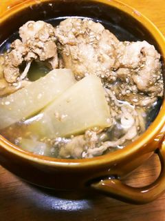 豚肉と大根のウスターソースだけ煮-レシピのメイン写真