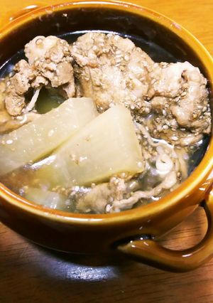 豚肉と大根のウスターソースだけ煮-レシピのメイン写真