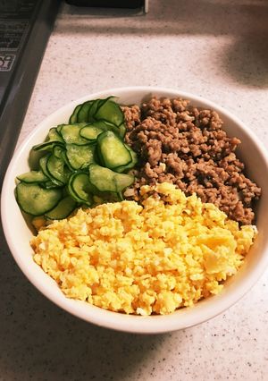 節約!!３色丼♪-レシピのメイン写真