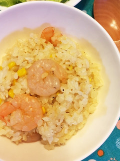 レンジでエビピラフ-レシピのメイン写真