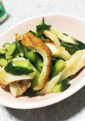 きゅうりとちくわの簡単漬け物♡-レシピのメイン写真
