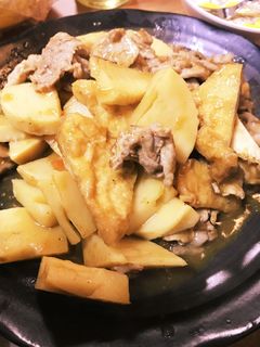 【厚揚げ】豚と筍のカレー炒め【入れた】-レシピのメイン写真
