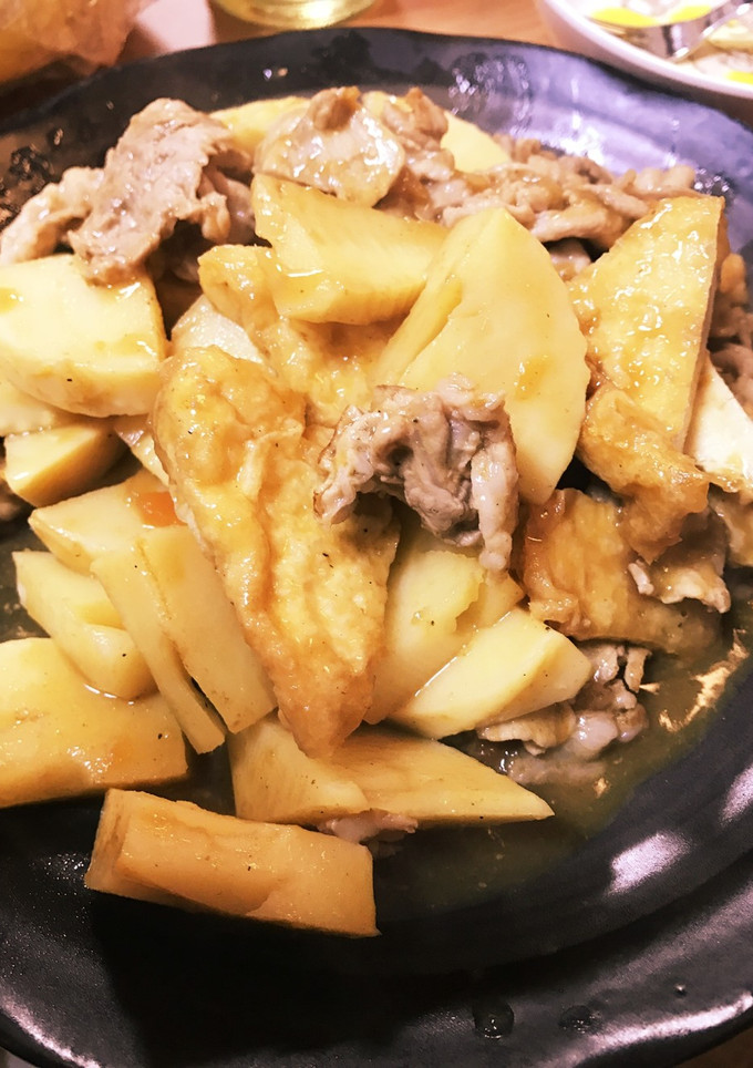 【厚揚げ】豚と筍のカレー炒め【入れた】-レシピのメイン写真