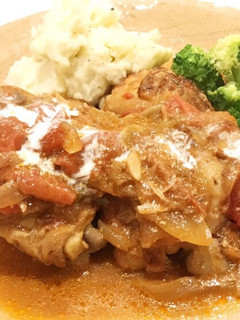 ブツ切り鶏の まろやかトマト煮込み-レシピのメイン写真