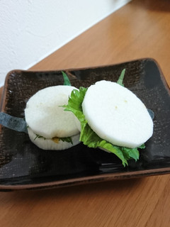 簡単一品☆長芋としそと海苔の佃煮のサンド-レシピのメイン写真