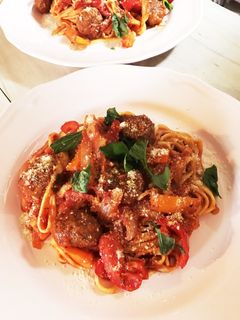 ミートボールの★トマトソースパスタ★-レシピのメイン写真