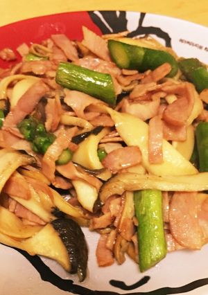 アスパラとエリンギのバター醤油いため-レシピのメイン写真