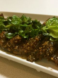 鰹の胡麻づけジェノベーゼ風-レシピのメイン写真