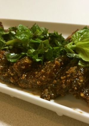 鰹の胡麻づけジェノベーゼ風-レシピのメイン写真