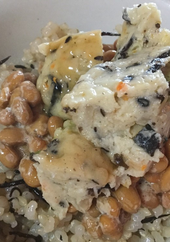 納豆と豆腐のしんじょうのご飯-レシピのメイン写真