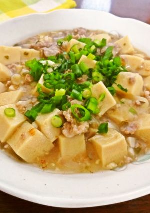 高野豆腐の白いマーボー豆腐-レシピのメイン写真