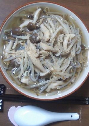 30分!濃厚煮干塩ラーメン風ダイエット麺-レシピのメイン写真