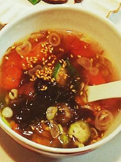 もずくとオクラとトマトのスープ-レシピのメイン写真