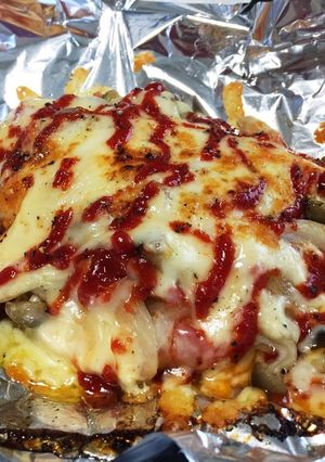 食べ始めたら止まらない！チキンピザ-レシピのメイン写真